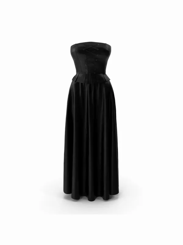 Corset With Black Skirt