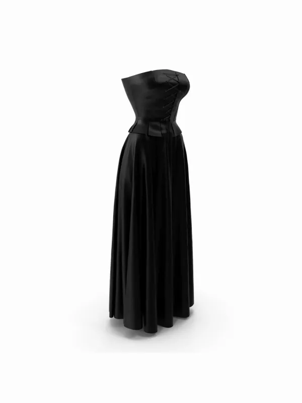 Corset With Black Skirt