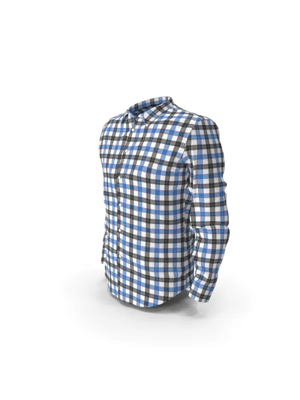 ProVision Blue & Black Check Shirt