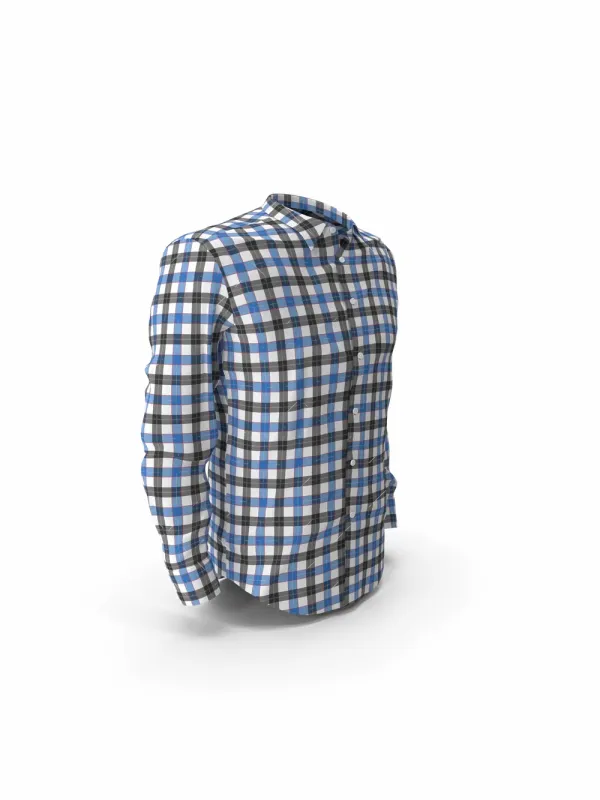 ProVision Blue & Black Check Shirt